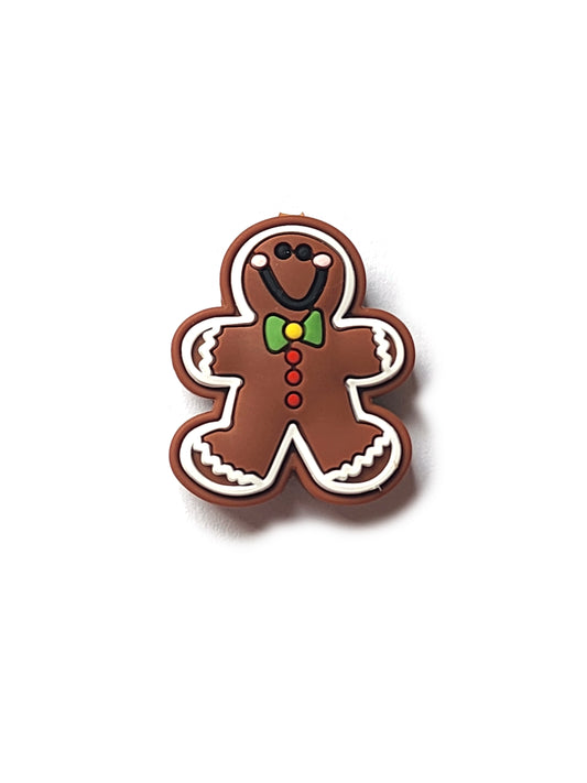 gingerbread man silicone focal beads