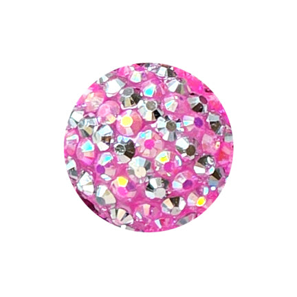 glamour girl rhinestone 20mm bubblegum beads