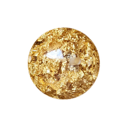 gold nuggets 20mm bubblegum beads