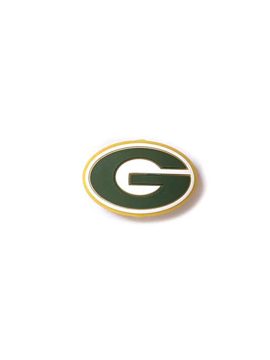 green bay packers silicone focal beads