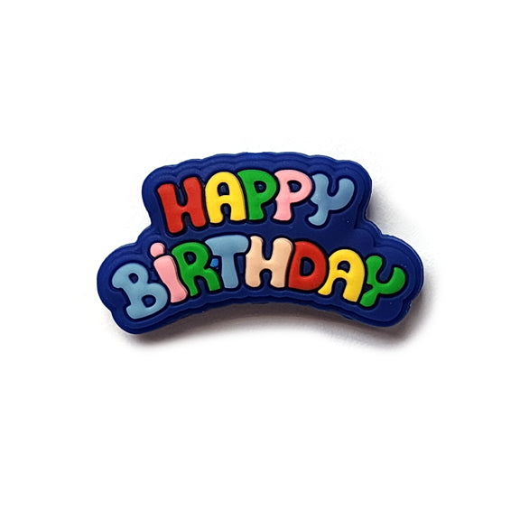 happy birthday silicone focal beads