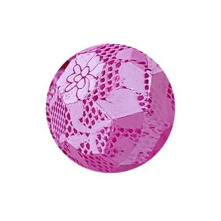 hot pink faceted lace 20mm wholesale bubblegum beads