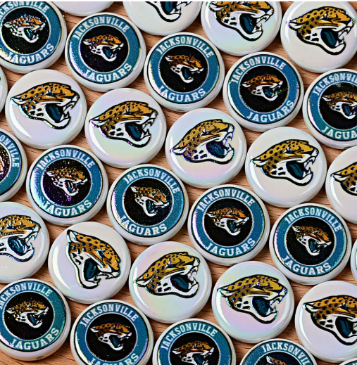 24mm nfl team logos custom printed wholesale acrylic focal beads