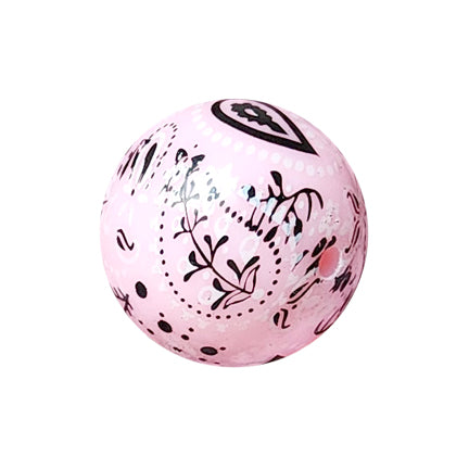 light pink bandana 20mm printed bubblegum beads