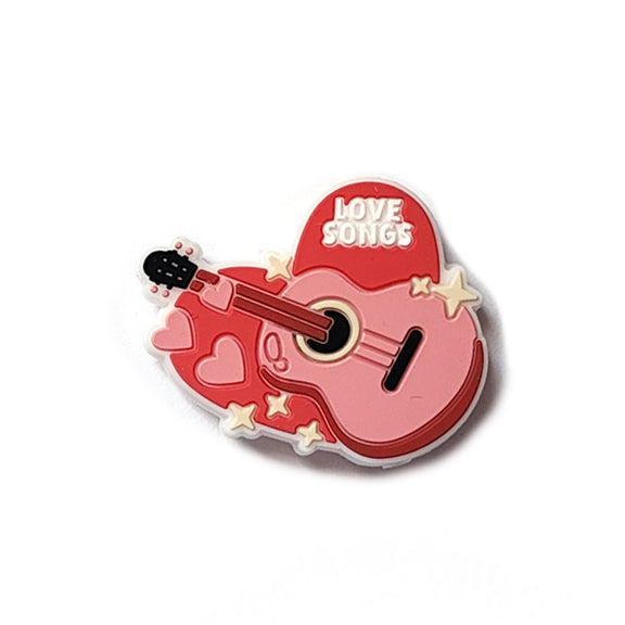 lover guitar silicone focal beads