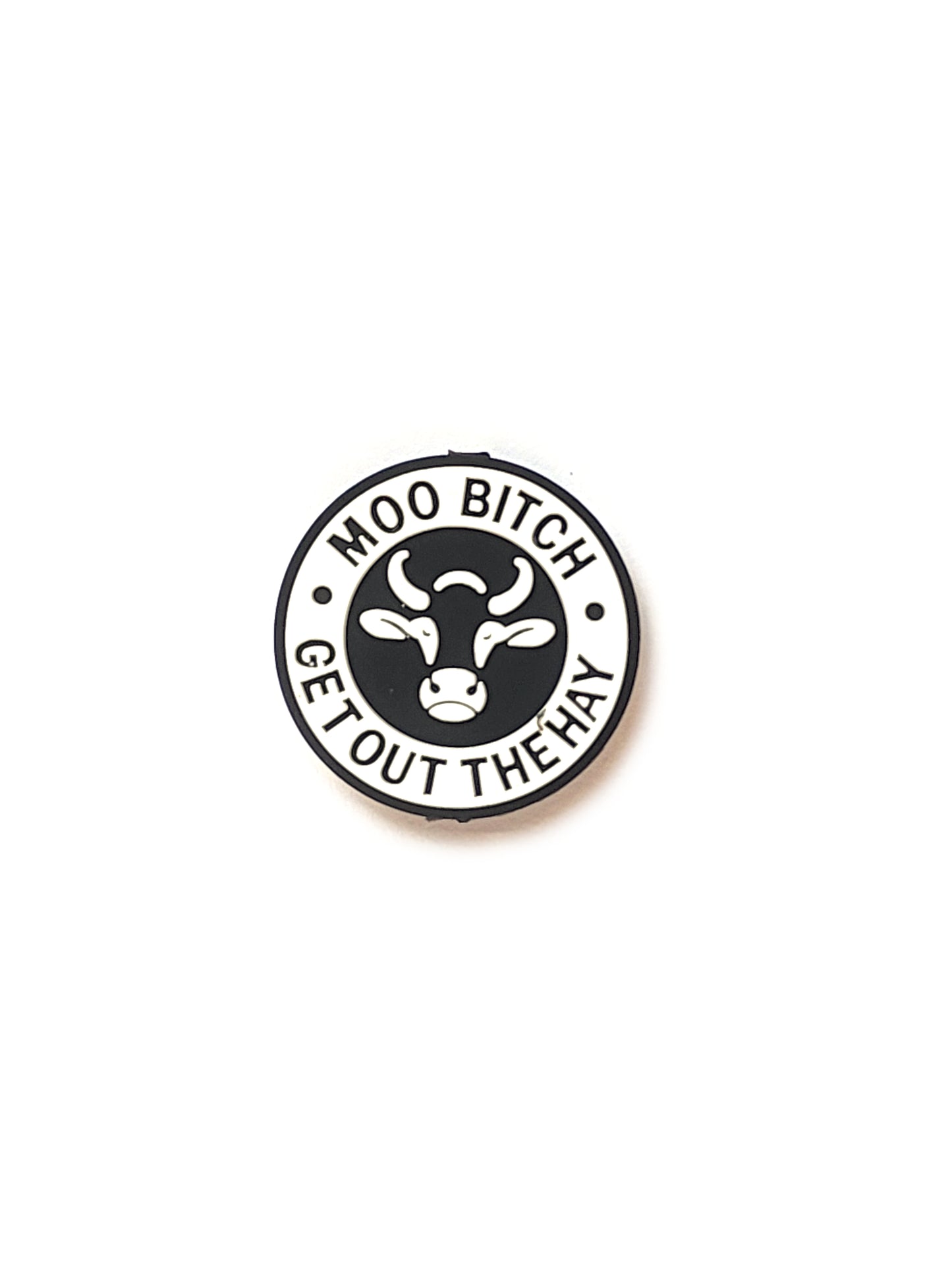 moo bitch get out the hay silicone focal beads