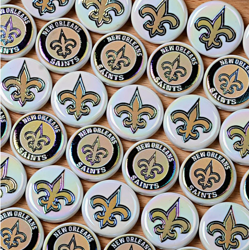 24mm nfl team logos custom printed wholesale acrylic focal beads