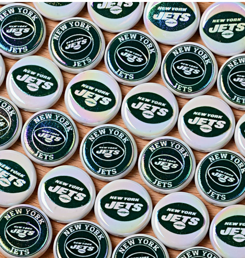 24mm nfl team logos custom printed wholesale acrylic focal beads