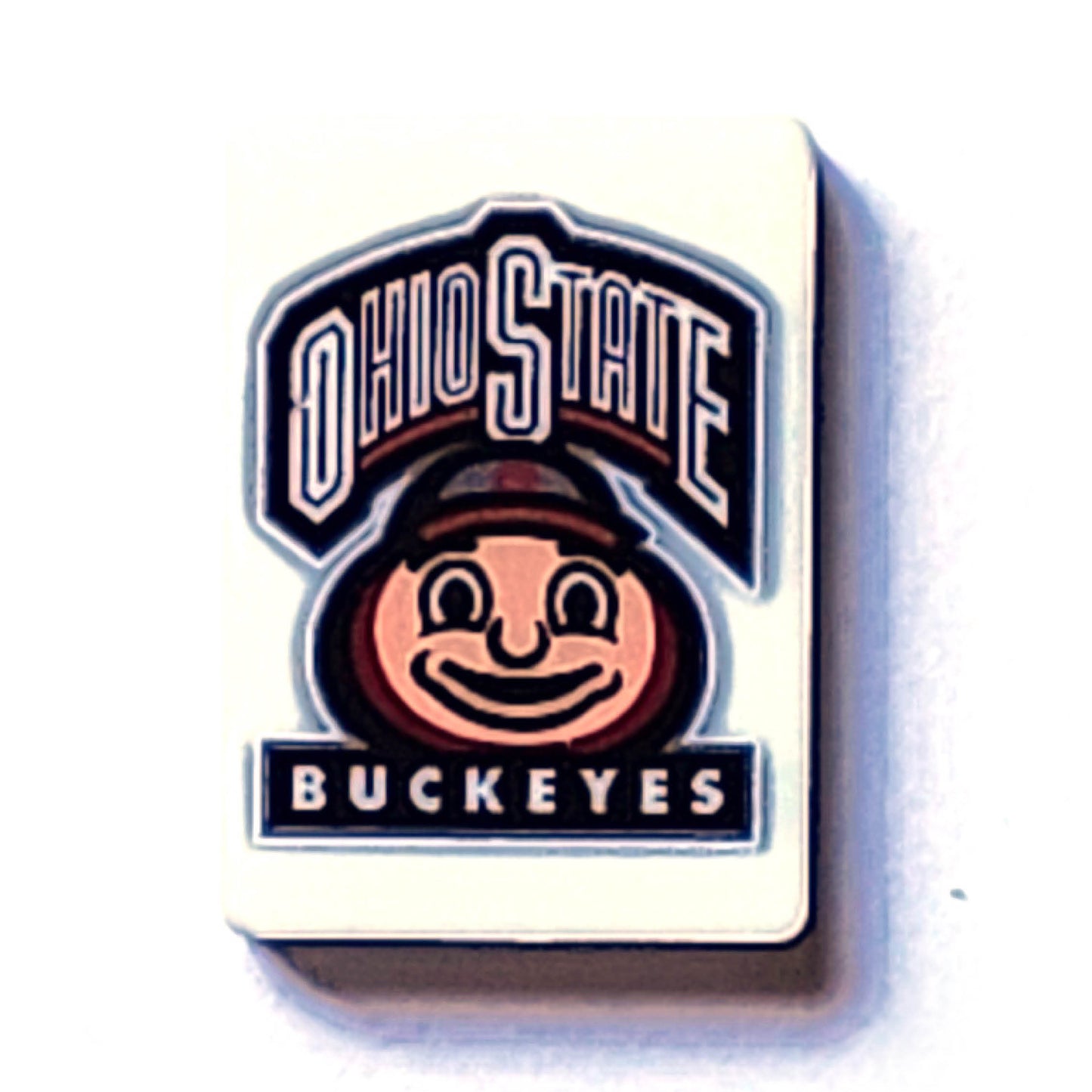 ohio state buckeyes custom printed silicone focal beads