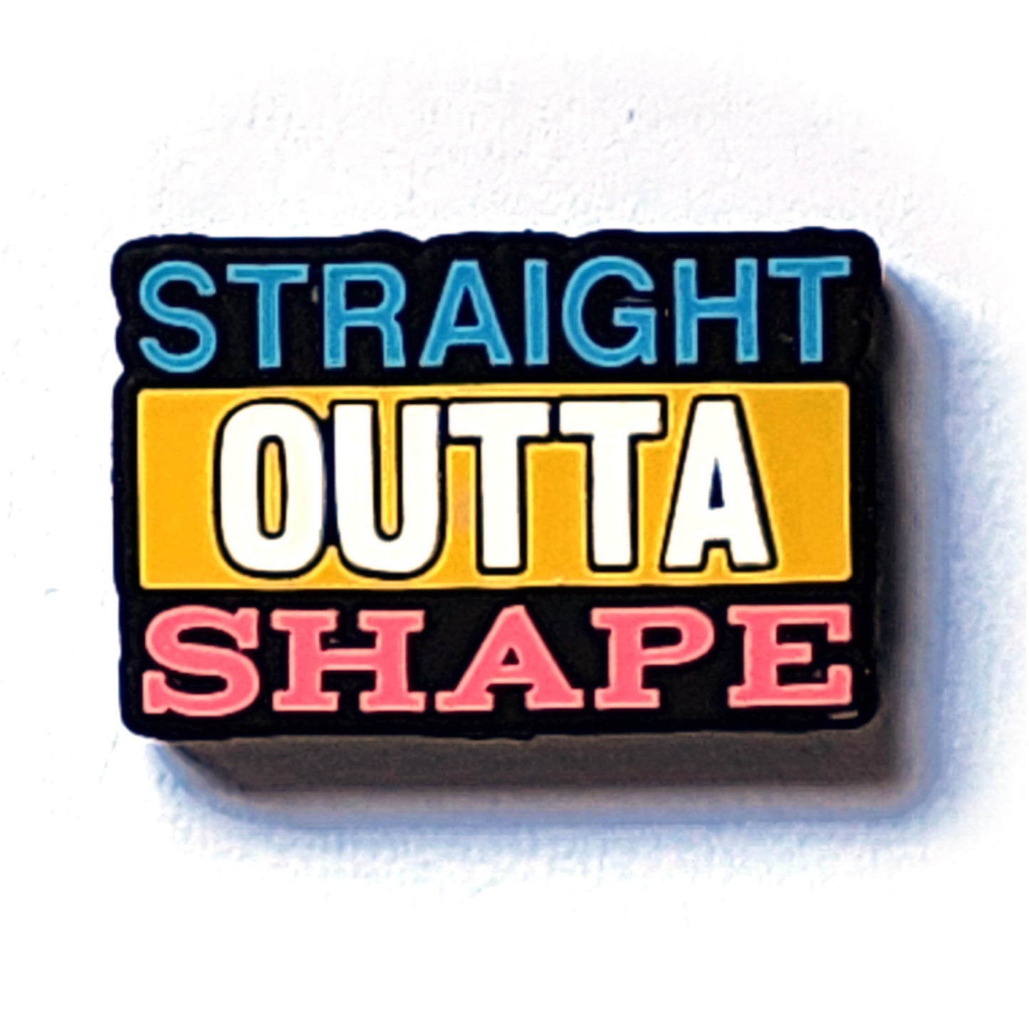 straight outta shape silicone focal beads