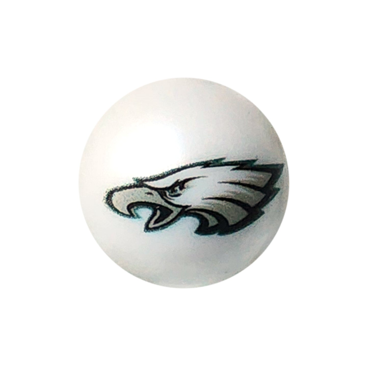 philadelphia eagles 20mm nfl team logo custom printed bubblegum beads