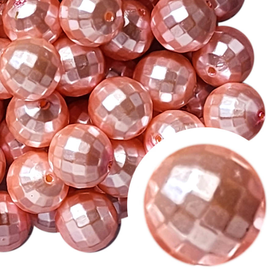 pink pearl disco 20mm wholesale bubblegum beads
