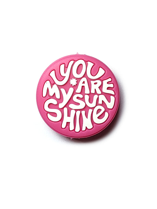 you are my sunshine silicone focal beads