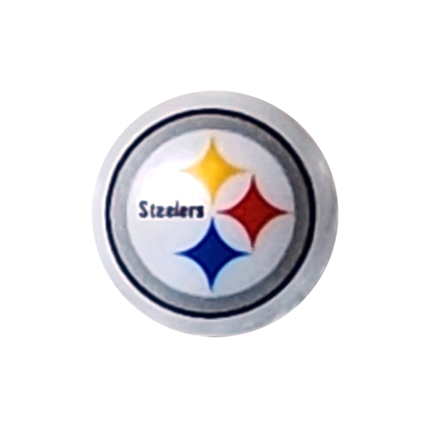 pittsburgh steelers 20mm nfl team logo custom printed bubblegum beads