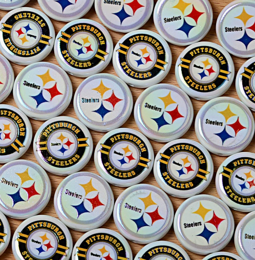 24mm nfl team logos custom printed wholesale acrylic focal beads