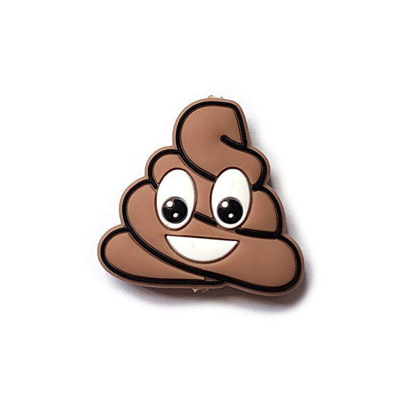 poop emoji silicone focal beads