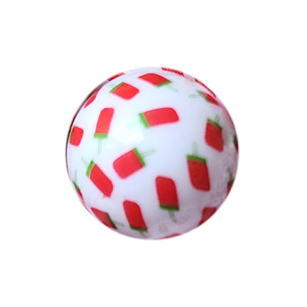 cherry popsicles 20mm printed bubblegum beads