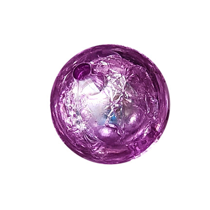 purple foil 20mm wholesale bubblegum beads