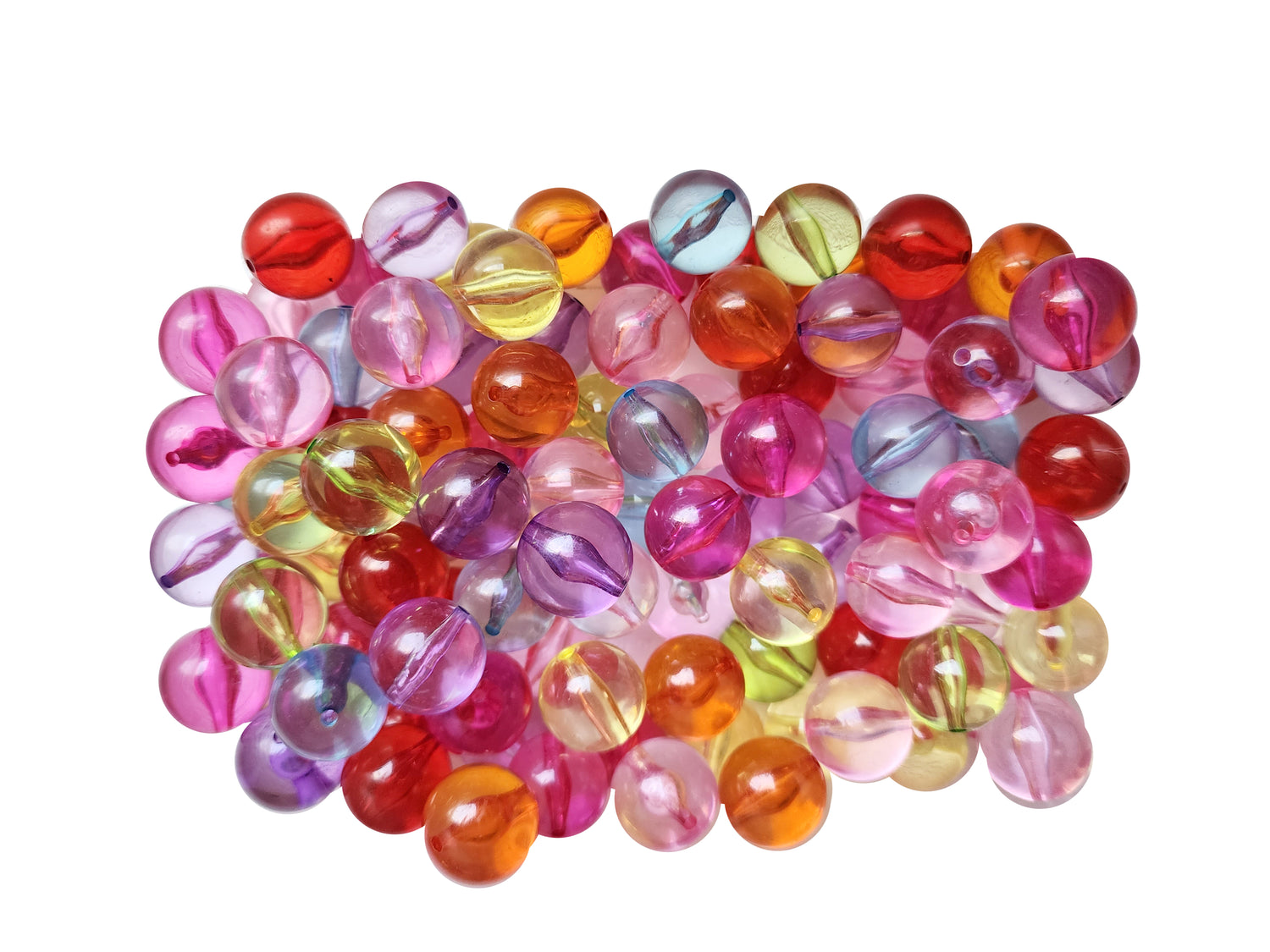rainbow bubbles 20mm bubblegum beads