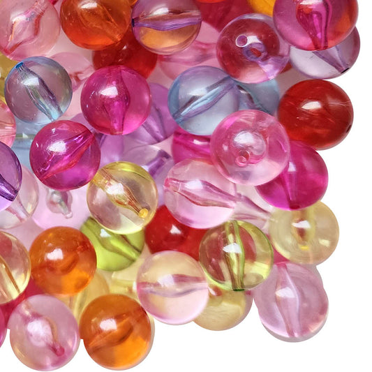 rainbow bubbles 20mm bubblegum beads
