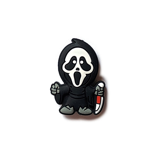 scream in horror silicone focal beads