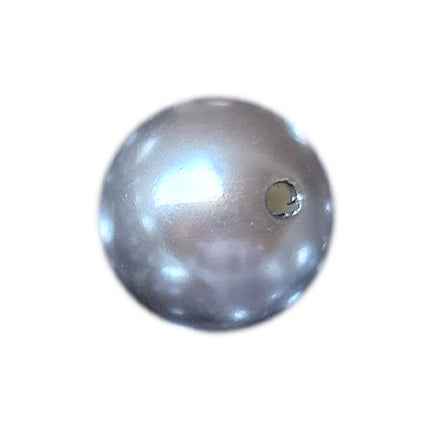 silver pearl 20mm bubblegum beads
