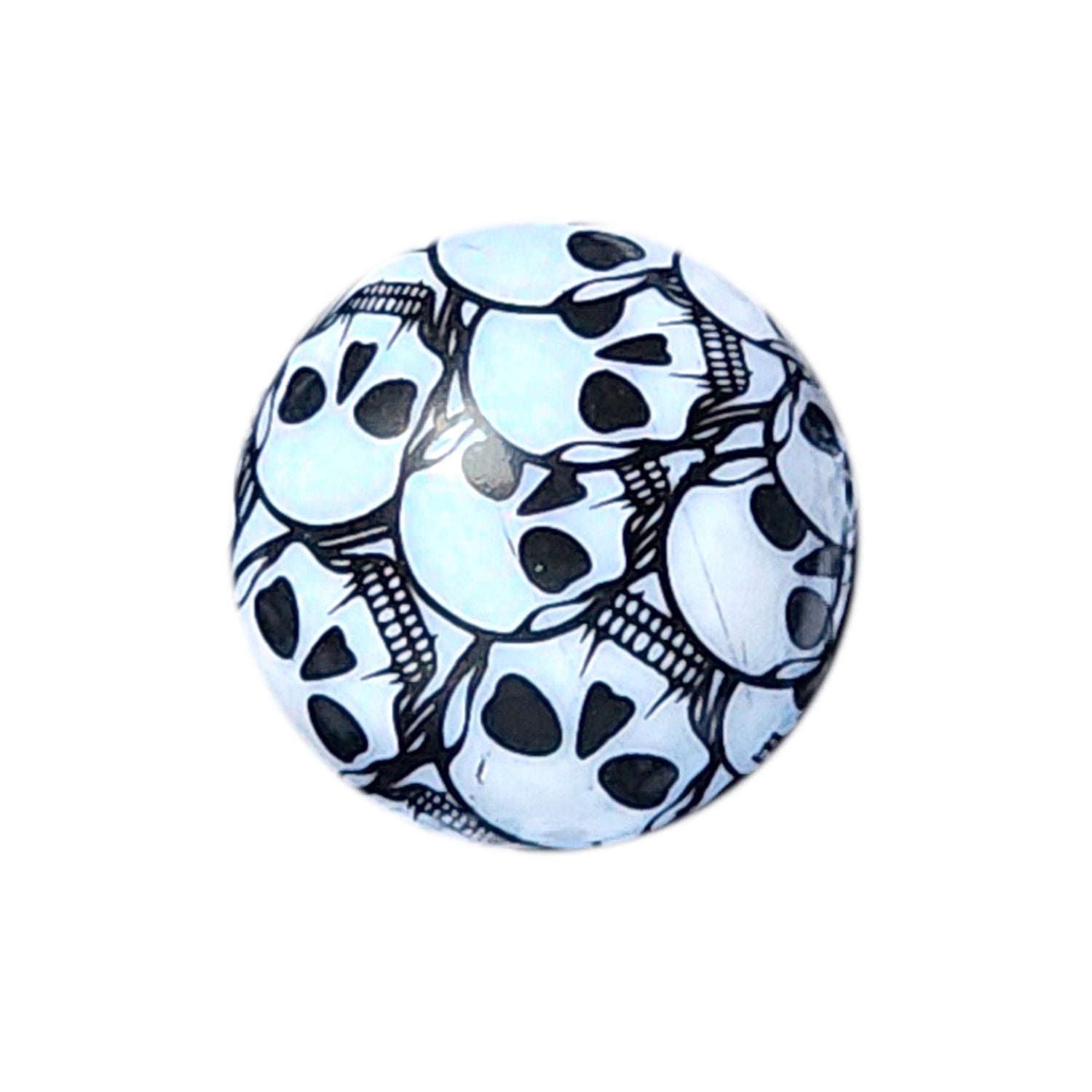 skull print 20mm printed bubblegum beads