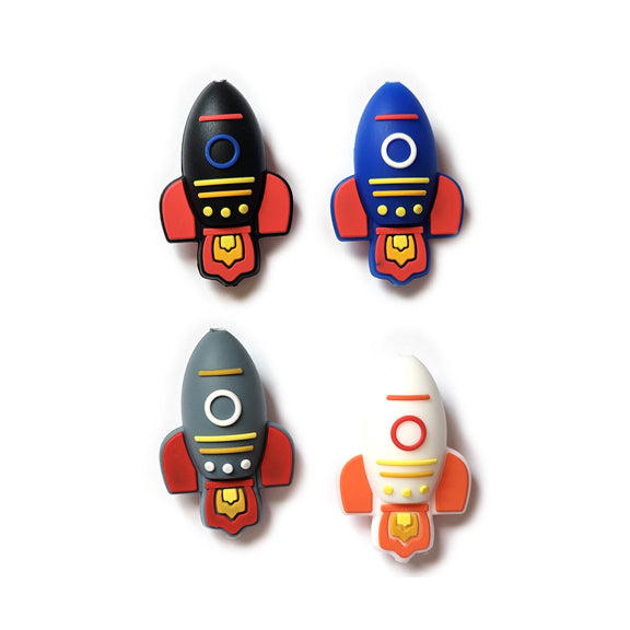 spaceship silicone focal beads