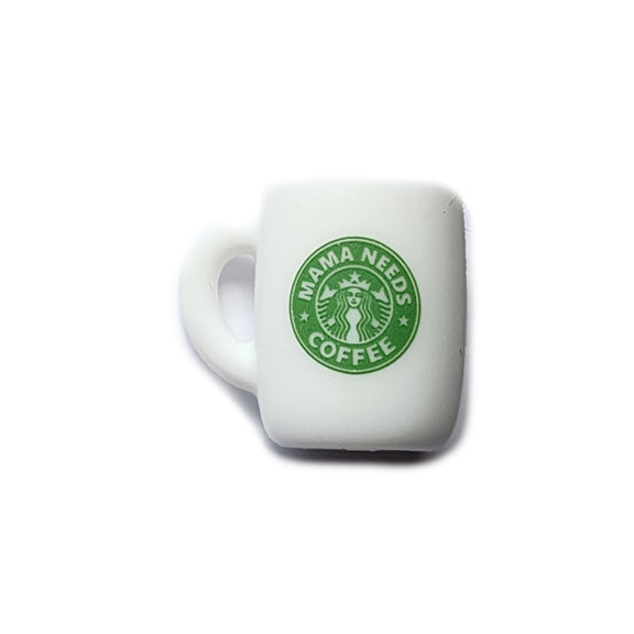 mama needs starbucks coffee cup silicone focal beads