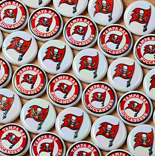 24mm nfl team logos custom printed wholesale acrylic focal beads