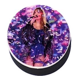 taylor swift confetti custom printed silicone focal beads