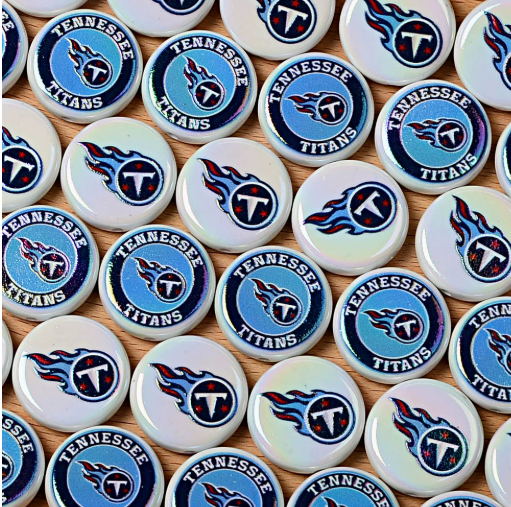 24mm nfl team logos custom printed wholesale acrylic focal beads