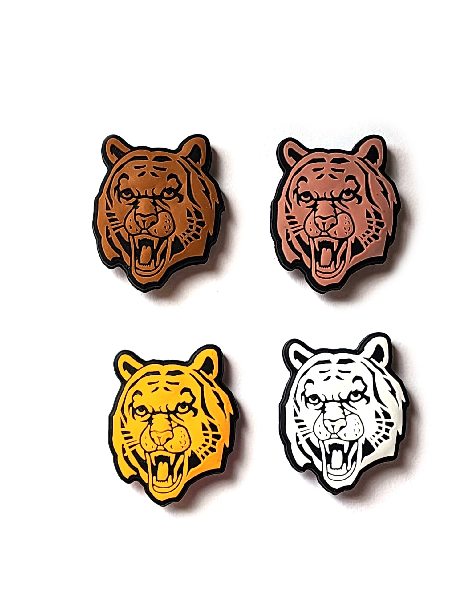 tiger head silicone focal beads