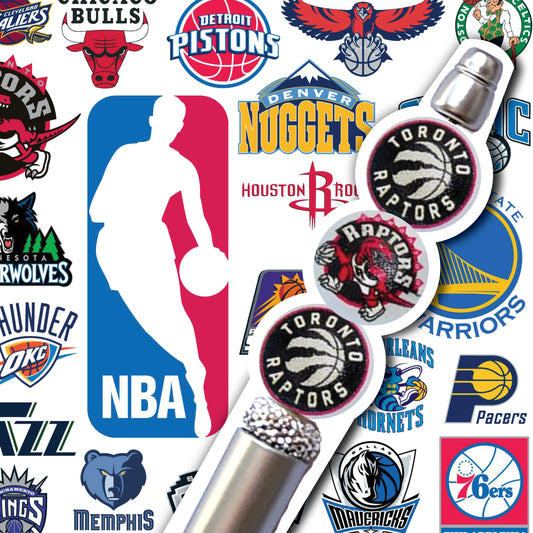 16mm toronto rapters mix nba team logos custom printed wholesale bubblegum beads