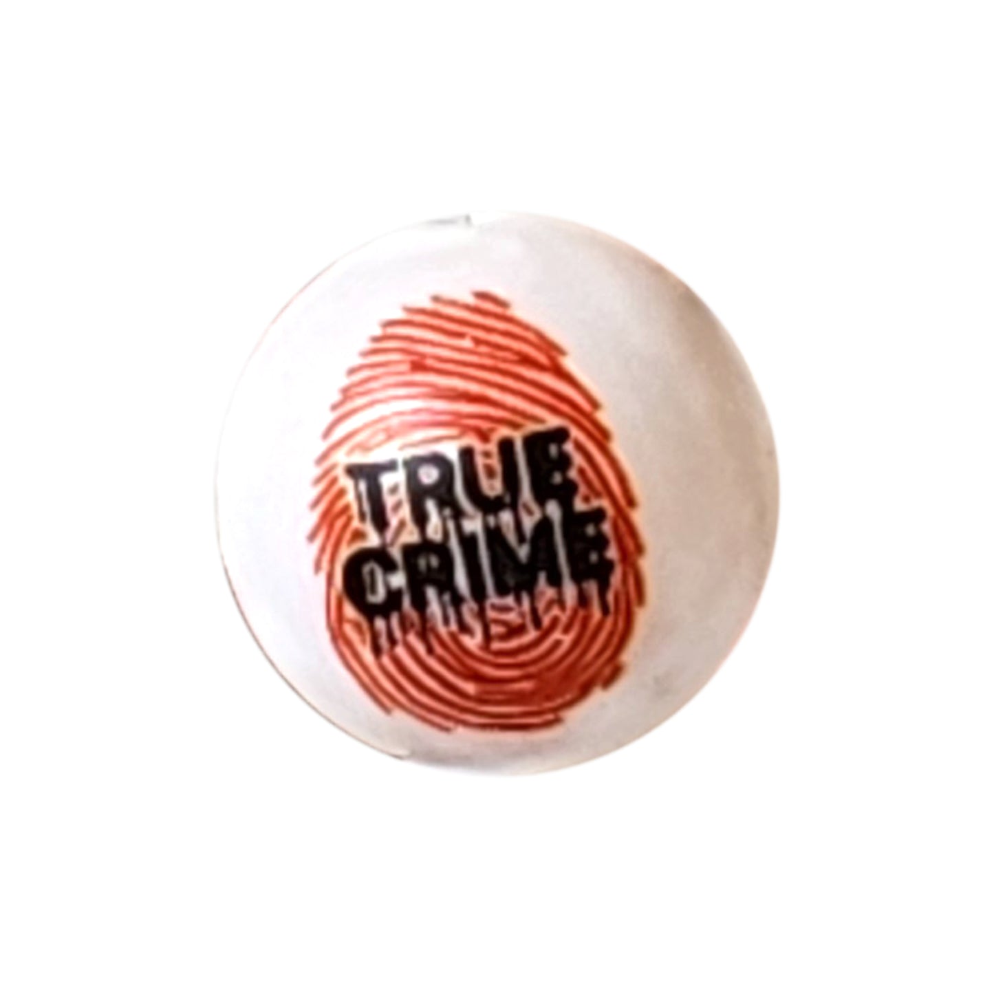 true crime thumbprint 20mm printed bubblegum beads