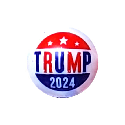 trump 2024 20mm printed bubblegum beads