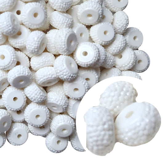 white rhinestone rondelle 12mm x 5mm wholesale spacer beads