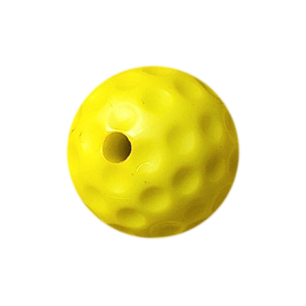 yellow pickleball 20mm printed bubblegum beads