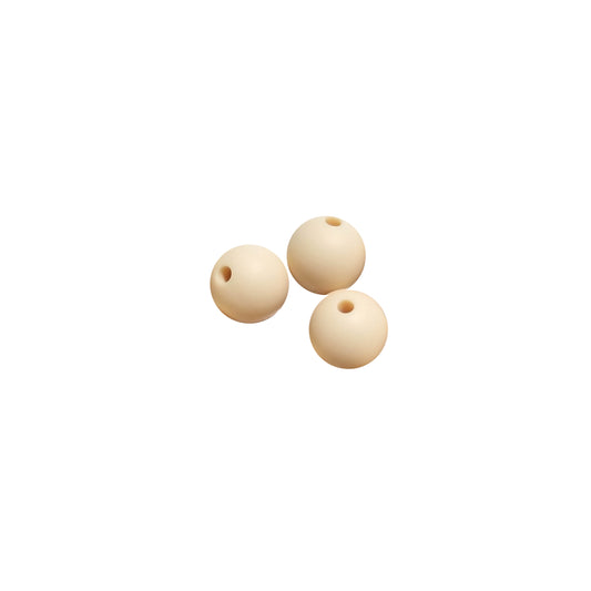 12mm ivory round silicone beads