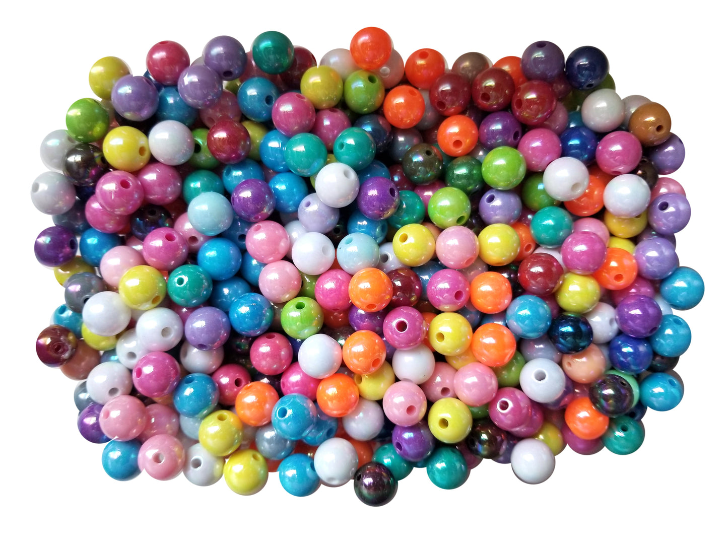 12mm rainbow ab 12mm bubblegum beads