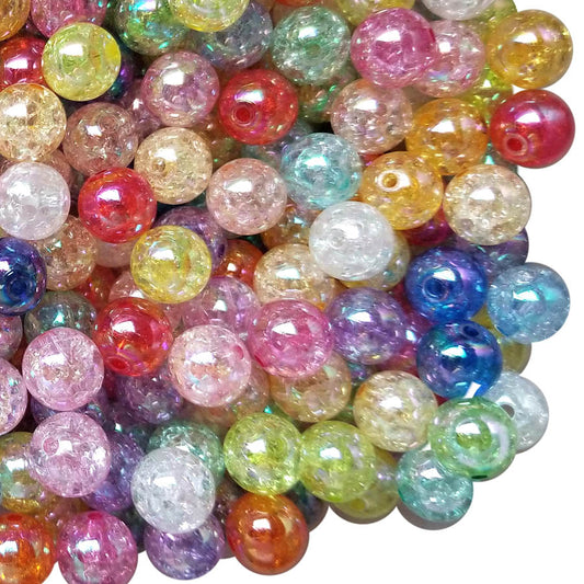 12mm rainbow ab 12mm bubblegum beads