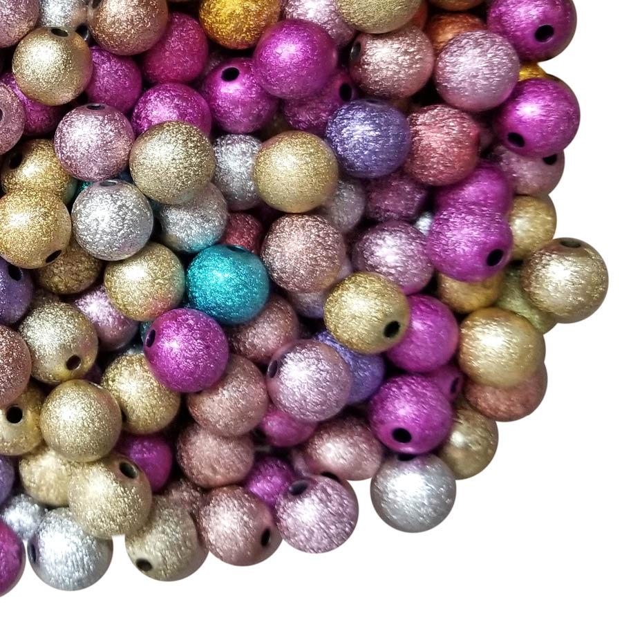 12mm rainbow wrinkle 12mm bubblegum beads