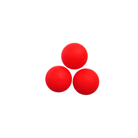 15mm red round silicone beads