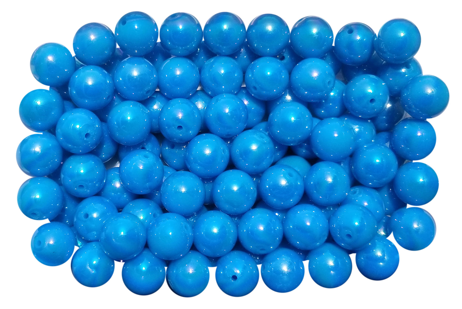 aqua AB 20mm bubblegum beads