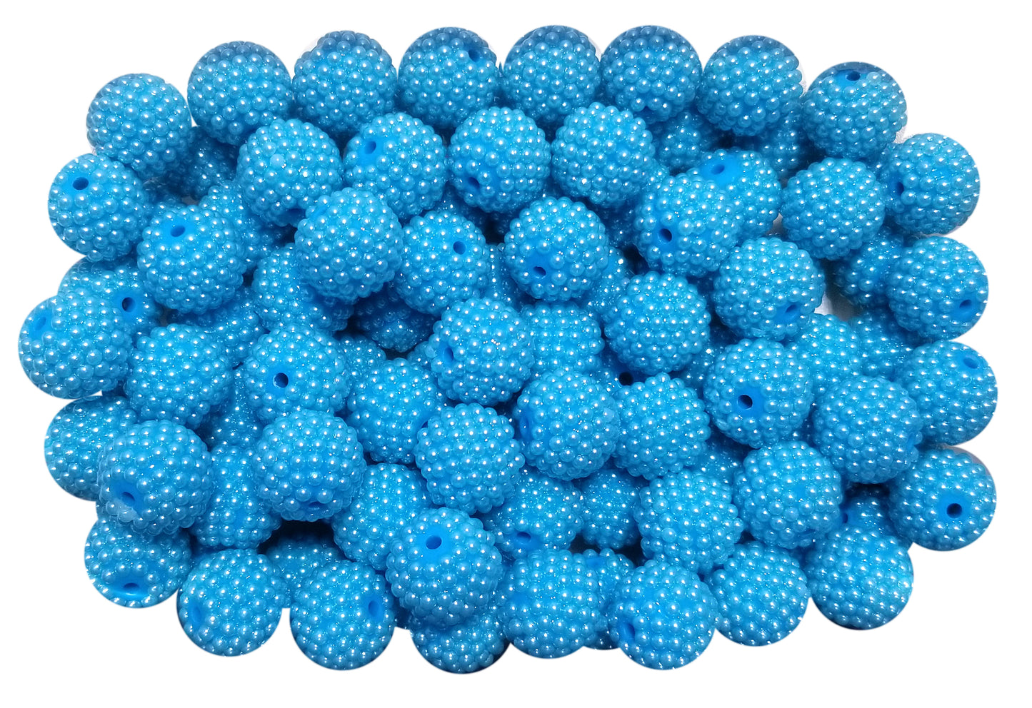 aqua berry 20mm bubblegum beads