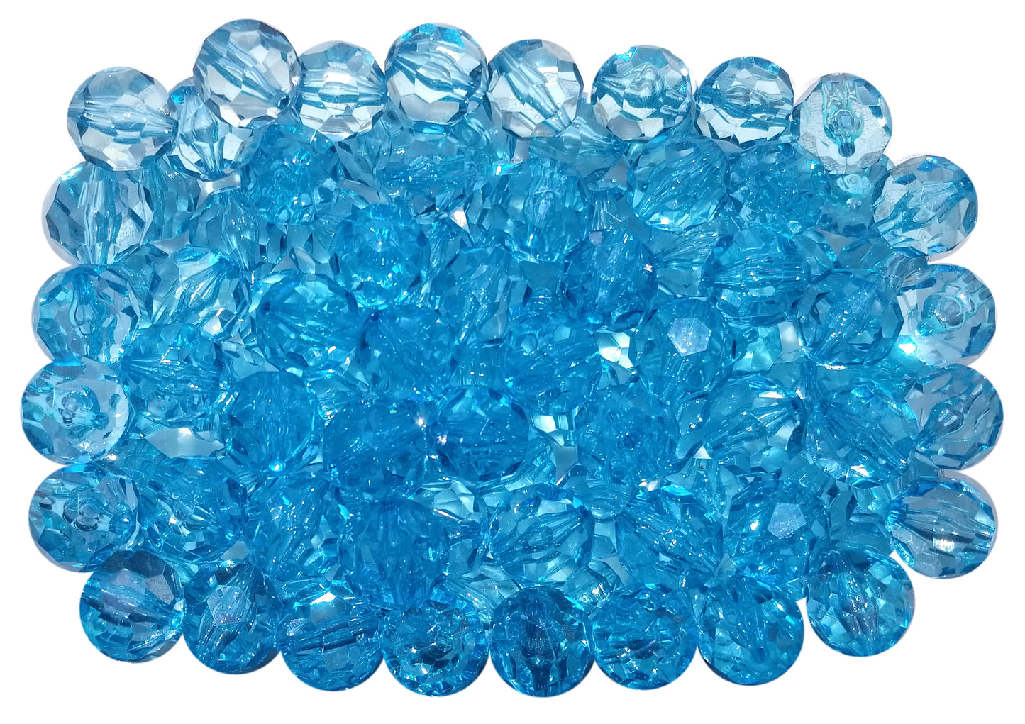 aqua faceted 20mm bubblegum beads