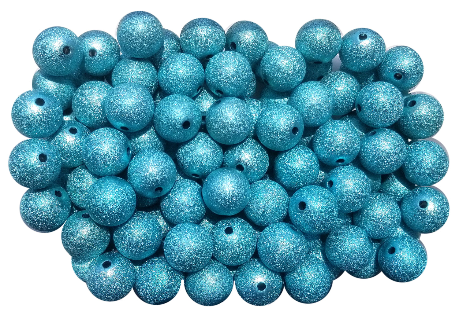 aqua wrinkle 20mm bubblegum beads