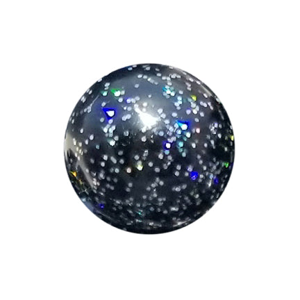 black pearl glitter 20mm bubblegum beads
