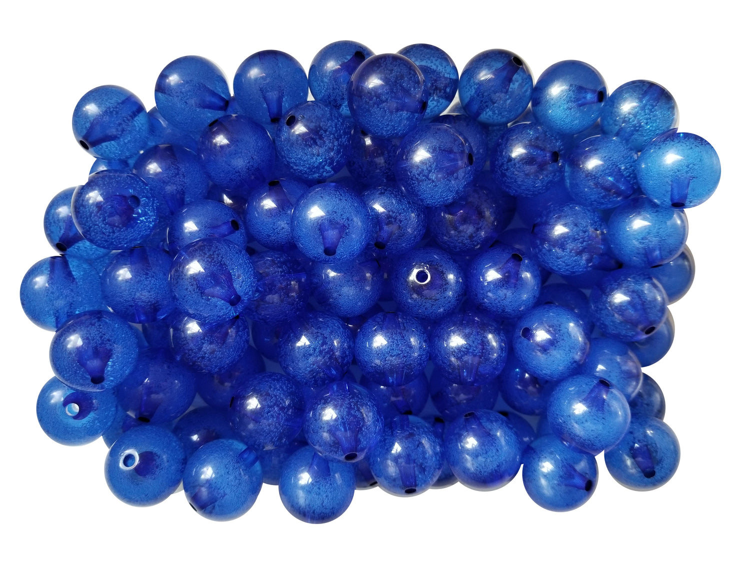 blue fizzy bubbles 20mm bubblegum beads