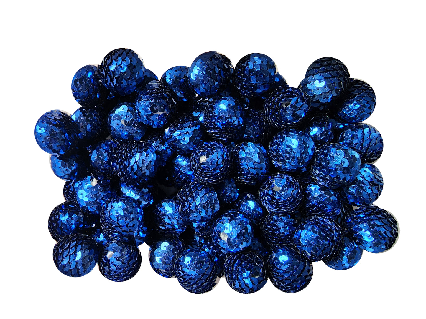 blue sequin mermaid tail 22mm wholesale bubblegum beads